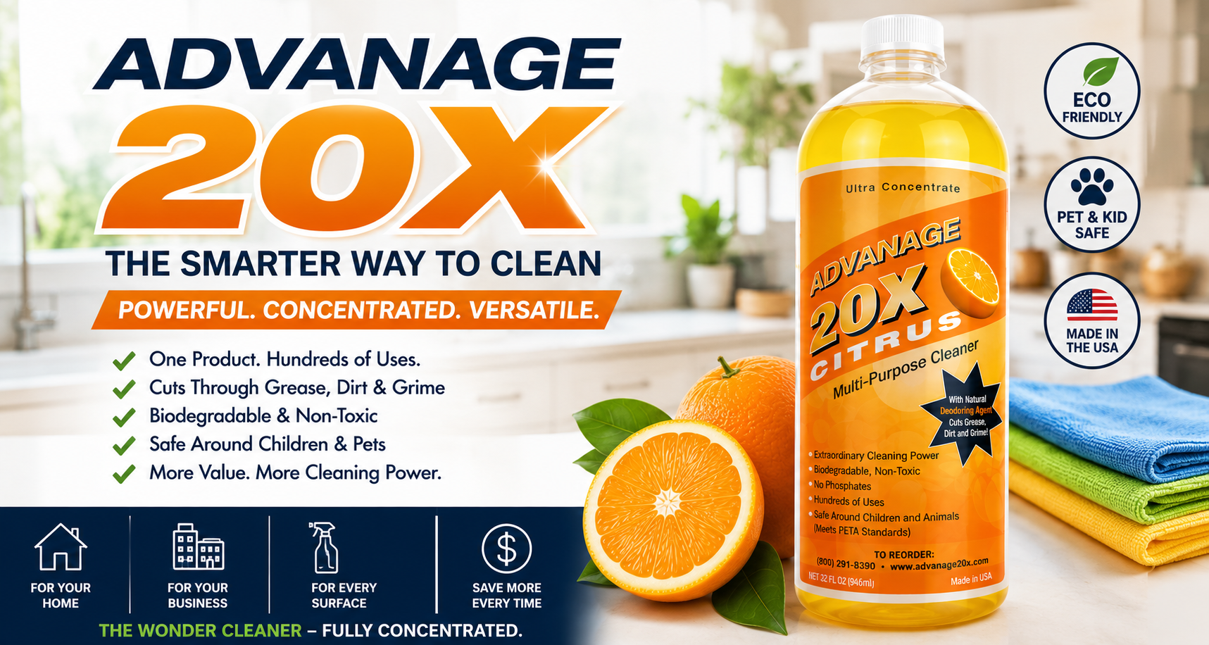 concentrated multi-purpose cleaning